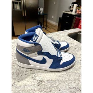 Nike Air Jordan 1 Retro High OG‎ True Blue Grey NEW DZ5485-410 Shoes - Size 18